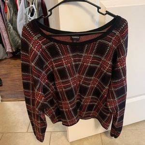 Torrid plaid sweater